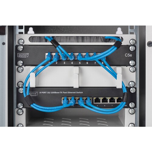 DN-10-TRAY-1-N Digitus 10 Zoll Fachboden 1 HE, RAL 7035 Produktbild Additional View 2 L