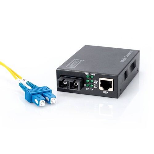 DN-82021-1 Digitus Media Conv.SC/RJ45 Singlemode 10/100TX an 100FX/SM/SC, 20KM Produktbild Additional View 5 L