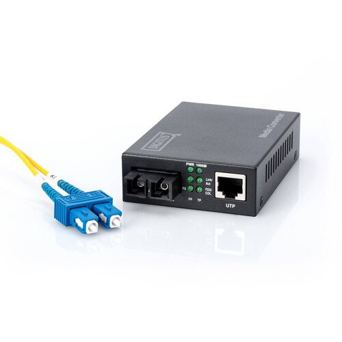 DN-82121-1 Digitus Media Conv.SC/RJ45 Singlemode 1000T an 1000LX/SM/SC, 10KM Produktbild Additional View 5 L