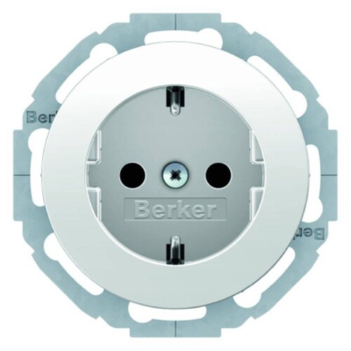 47552089 Berker R.x SSD mit erhöhtem Berührungsschutz, polarweiß, glänzend Produktbild Additional View 1 L