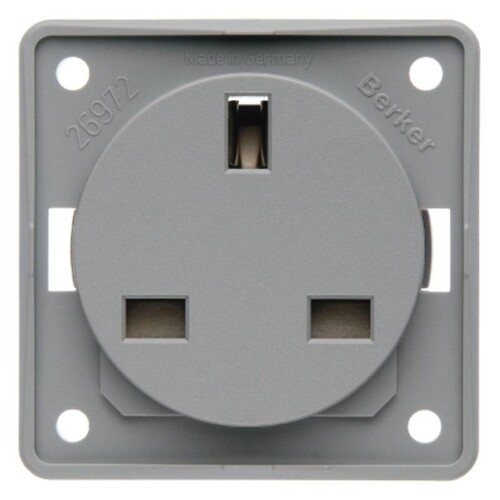 962622506 Berker Integro STD British Standard m. Schutzkontakt lichtgrau dama Produktbild Additional View 1 L
