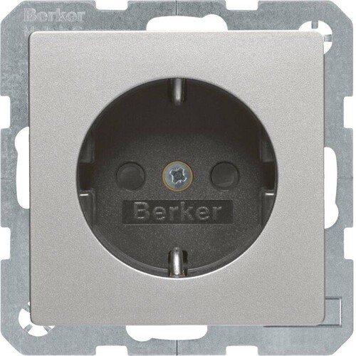 47236084 Berker BERKER Q.x SSD mit erh. Berührungsschutz alu samt Produktbild Additional View 1 L