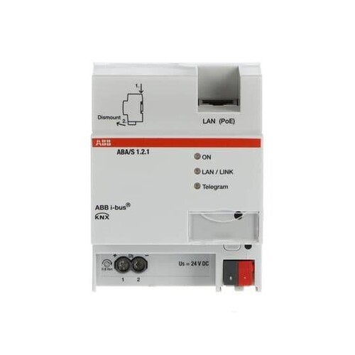 ABA/S 1.2.1 ABB KNX Logik Controller grafischer Editor, LAN, REG 4TE Produktbild Additional View 1 L