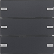 80143326 Berker BERKER KNX Q.x Tastsensor 3fach Komfort anthrazit samt Produktbild 1 S