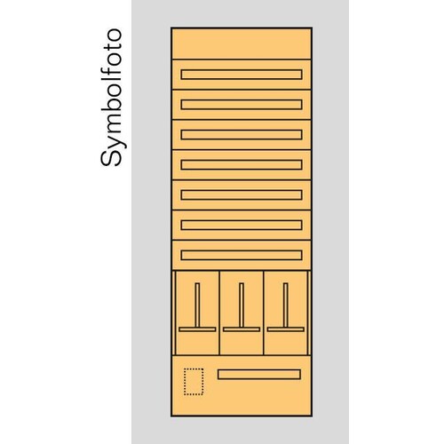 EC9S1 Era Zählerverteilereinsatz Sbg. 1x3 Zählertafeln Produktbild Front View L