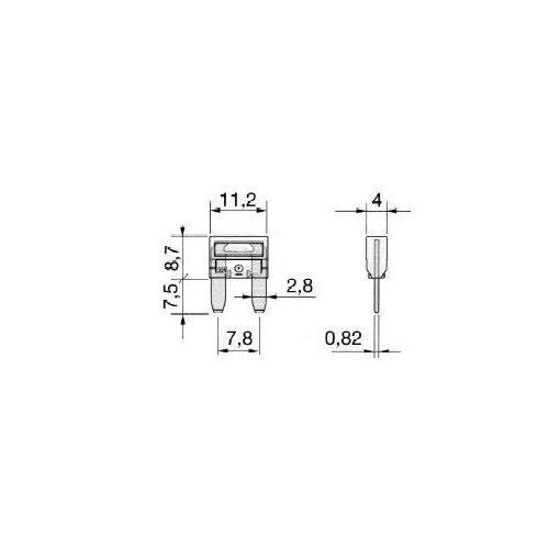 61606 Scharnberger+H. KFZ Flachsicherung Mini 15A blau Produktbild Additional View 1 L