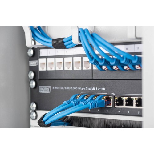 DN-80114 Digitus 10 Switch, 8x10/100/1000TX Auto MDI/MDI-X Produktbild Additional View 3 L