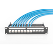 DN-91420 Digitus 10 Patchpanel Modular 12port 1HE, RAL9005, geschirmt Produktbild Additional View 2 S