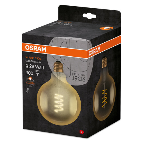 4058075092136 Osram 1906LEDGLOBE 5W/820 230VSFIL E27FS1 Produktbild Additional View 5 L