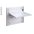 ATKB ERA Ablagetisch aufklappbar STB bxh=364x401mm, Stahl RAL7035 Lichtgrau  Produktbild Additional View 1 S