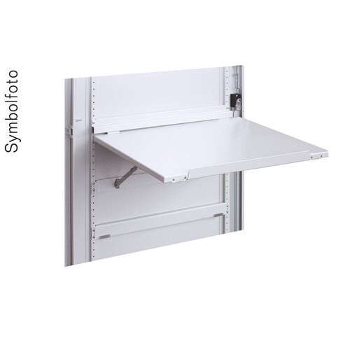 ATKB ERA Ablagetisch aufklappbar STB bxh=364x401mm, Stahl RAL7035 Lichtgrau  Produktbild Additional View 1 L