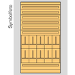 EE10K ERA Zählerverteilereinsatz Kärnten, bxhxt=1136x2100x155mm, Metall  Produktbild Additional View 1 S