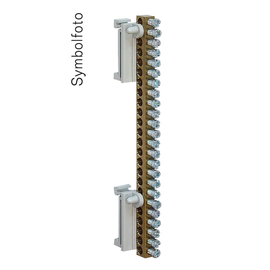 NLS16-63T28V ERA NL SL Schiene vertikal inklusive Träger Yf10mm²/Ym16mm², 63A,  Produktbild