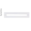 AFK250-150 ERA Automatenfrontplatte Kunststoff mit PSK bxh=250x150mm, licht Produktbild Additional View 1 S