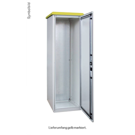 OASRDD400 ERA Outdoor Anreihschrank Regendach, bxhxt=1100x62,50x475mm, Alu Produktbild front M