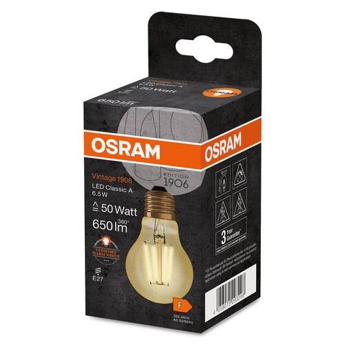 4058075293298 Osram 1906LCLA55 6,5W/824 230VFILGDE27FS1OSRAM Produktbild Additional View 6 L