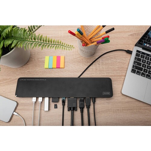 DA-70868 Digitus 14 Universal Docking Station, USB Type-C Produktbild Additional View 9 L