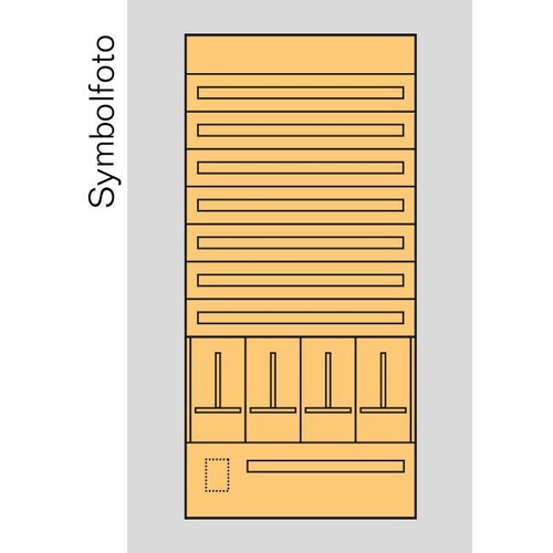 ED9S1 ERA Zählerverteilereinsatz Salzburg, bxhxt=916x1900x155mm, Metall  Produktbild Front View L