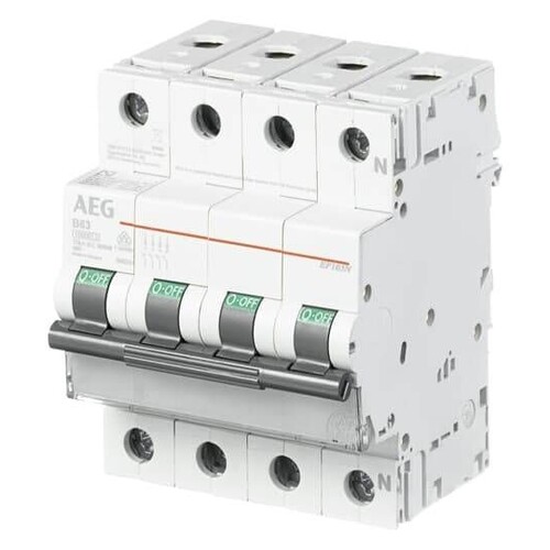 4TQA668245R0000 AEG LS 16/3N/B Leitungsschutzschalter 3+N 16A B Produktbild Additional View 1 L