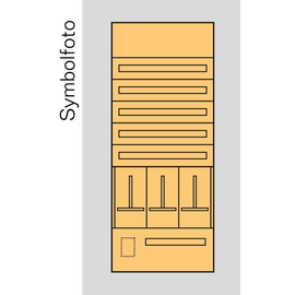 EC8S1 ERA Zählerverteilereinsatz Salzburg, bxhxt=696x1700x155mm, Metall  Produktbild