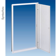 UALUD6 ERA UP Rahmen mit Tür, bxhxt=1010x1394x60mm, Alu 99,5HH RAL703 Produktbild