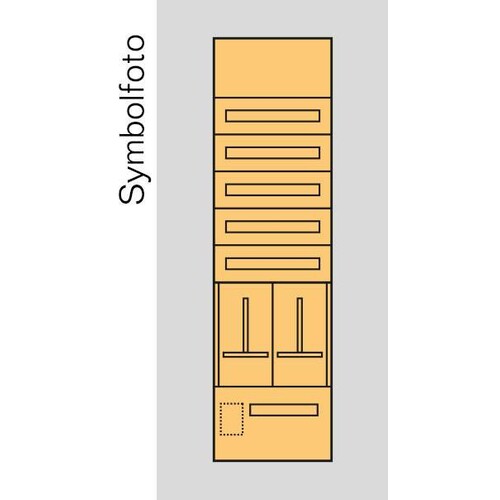 EB8S1 ERA Zählerverteilereinsatz Salzburg, bxhxt=476x1700x155mm, Metall  Produktbild Front View L