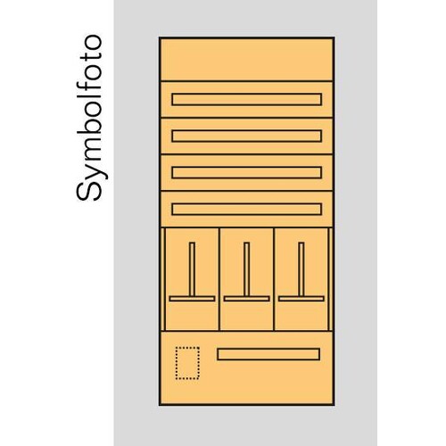 EC7S1 ERA Zählerverteilereinsatz Salzburg, bxhxt=696x1500x155mm, Metall  Produktbild Front View L