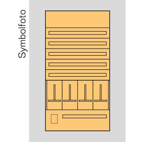 ED8S1 ERA Zählerverteilereinsatz Salzburg, bxhxt=916x1700x155mm, Metall  Produktbild Front View L