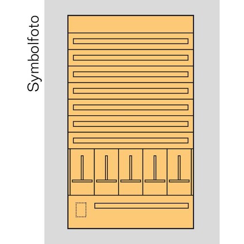 EE9S1 ERA Zählerverteilereinsatz Salzburg, bxhxt=1136x1900x155mm, Metall Produktbild Front View L