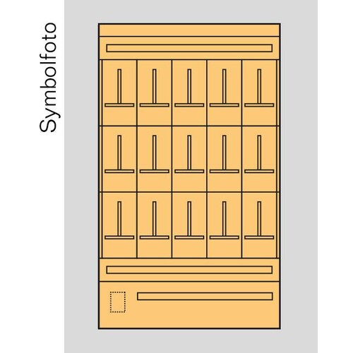 EE9S3 ERA ZÃ€hlerverteilereinsatz Salzburg, bxhxt=1136x1900x155mm, Metall Produktbild Front View L