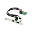 DN-10134 Digitus 2 port Gigabit Ethernet mini PCI Express Card single lane, low Produktbild Additional View 4 S