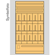 EE10O3 ERA Zählerverteilereinsatz Oberösterreich, bxhxt=1136x2100x155mm,  Produktbild