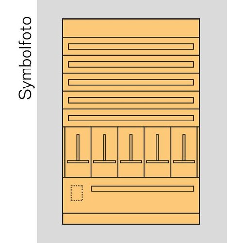 EE8O1 ERA Zählerverteilereinsatz Oberösterreich , bxhxt=1136x1700x155mm, Produktbild Front View L