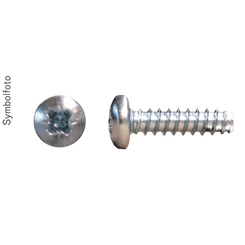 B4,2X16LPZSZ100 ERA Blechschraube 4,2x16 Linsenkopf, ohne Spitze 100Stk/Pkg, Kre Produktbild Front View L