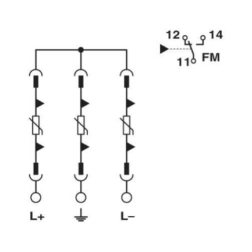 1283679 Phoenix SOL SC 2ST 0 DC 1MPPT 1100 Generatoranschlusskasten Produktbild Additional View 2 L
