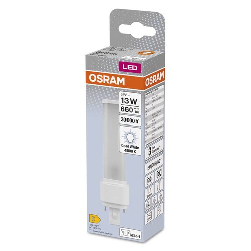 4058075558182 Osram DULUX D13LED 6W/840 230VEMG24D-1FS1 Produktbild Additional View 7 L