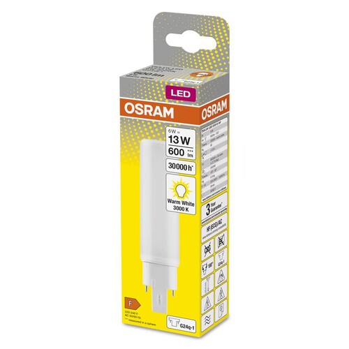 4058075558663 Osram DULUXDE13LED 6W/830 230VHFG24Q-1FS1 Produktbild Additional View 6 L