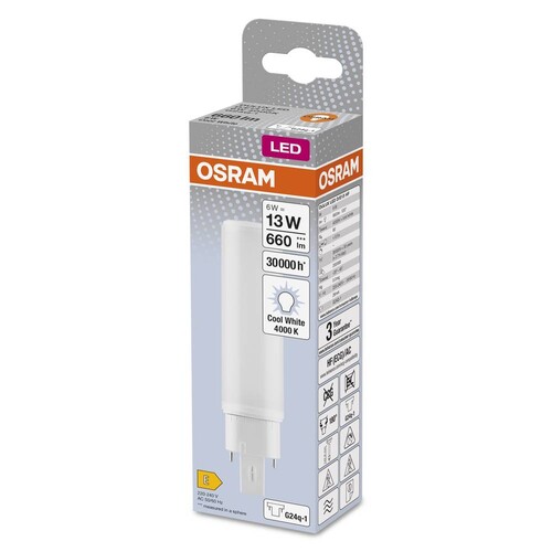 4058075559103 Osram DULUXDE13LED 6W/840 230VHFG24Q-1FS1 Produktbild Additional View 6 L