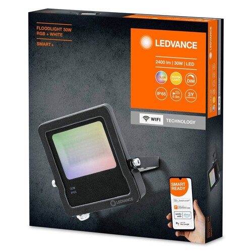 4058075474642 Ledvance SMART OUTD WIFI FLOOD 30W RGBW DG Produktbild Additional View 4 L