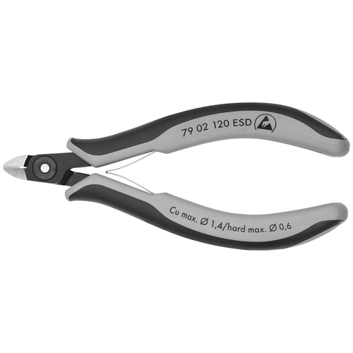 79 02 120 ESD Knipex Praez. Elektr. Seitenschneider ESD Produktbild Additional View 3 L