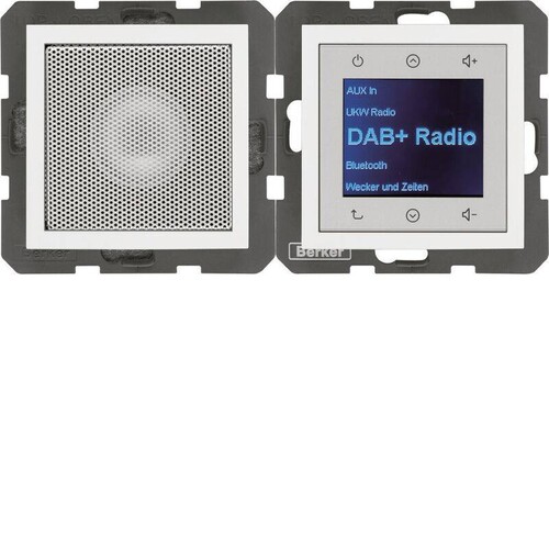 29808989 Berker S.1/B.x Radio Touch DAB+ Set mit LS polarweiß glänzend Produktbild Additional View 2 L