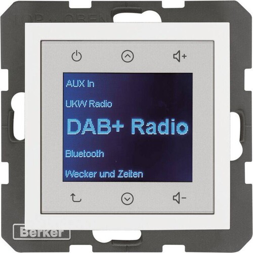 30848989 Berker BERKER S.1/B.x Radio Touch DAB+/Bluet. polarweiß glänzend Produktbild Additional View 2 L