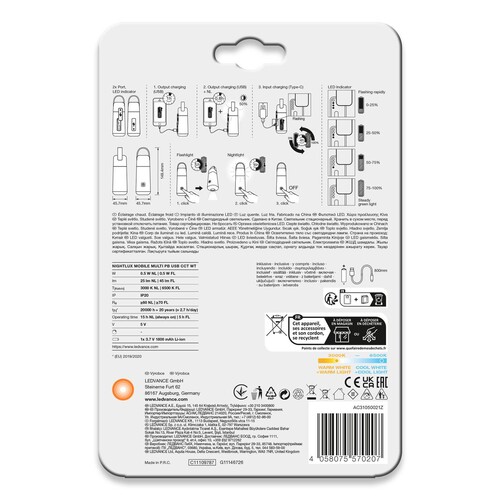 4058075570207 Ledvance NIGHTLUX MOBILE MULTI PB USB CCT WT Produktbild Additional View 3 L