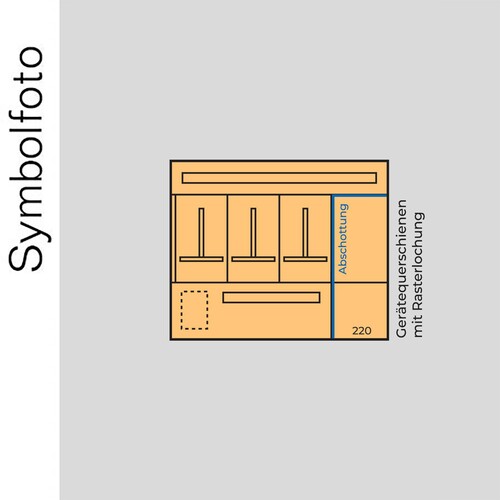 ED3SV ERA Zählerverteilereinsatz +Schwachstromfeld, bxhxt=916x800x175mm, Produktbild Front View L