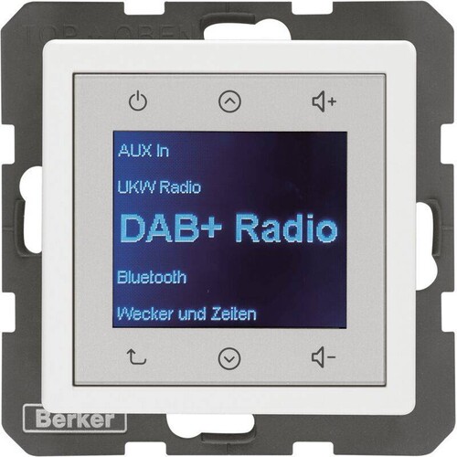 30846089 Berker BERKER Q.x Radio Touch DAB+/Bluet. polarweiß samt Produktbild Additional View 2 L