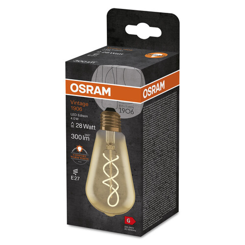 4099854091292 Osram 1906LEDISON 4W/820 230VSFILGDE27FS1 Produktbild Additional View 3 L