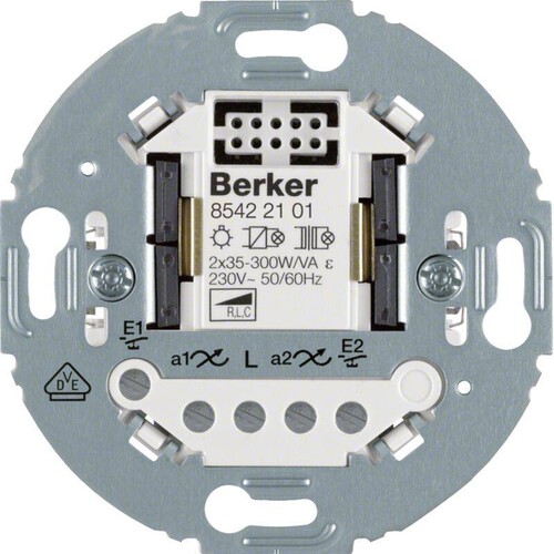 85422101 Berker BERKER .net Universal Tastdimmer 2fach 2-Draht mit rundem Tra Produktbild Additional View 1 L