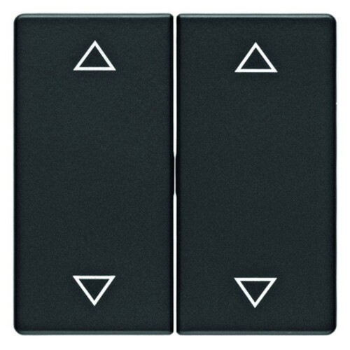 16446085 Berker Wippen mit Aufdruck Symbol Pfeile Q.1/Q.3 schwarz matt Produktbild Additional View 1 L