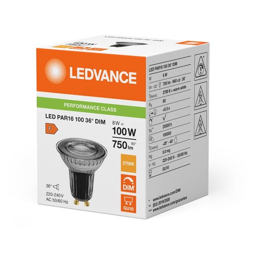 4099854234927 Ledvance LED PAR1610036 DIM 8W 827 GU10 P Produktbild Additional View 3 L