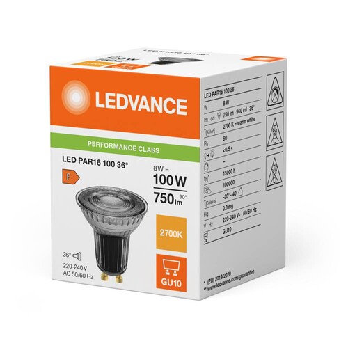 4099854234989 Ledvance LED PAR1610036 8W 827 GU10 P Produktbild Additional View 3 L